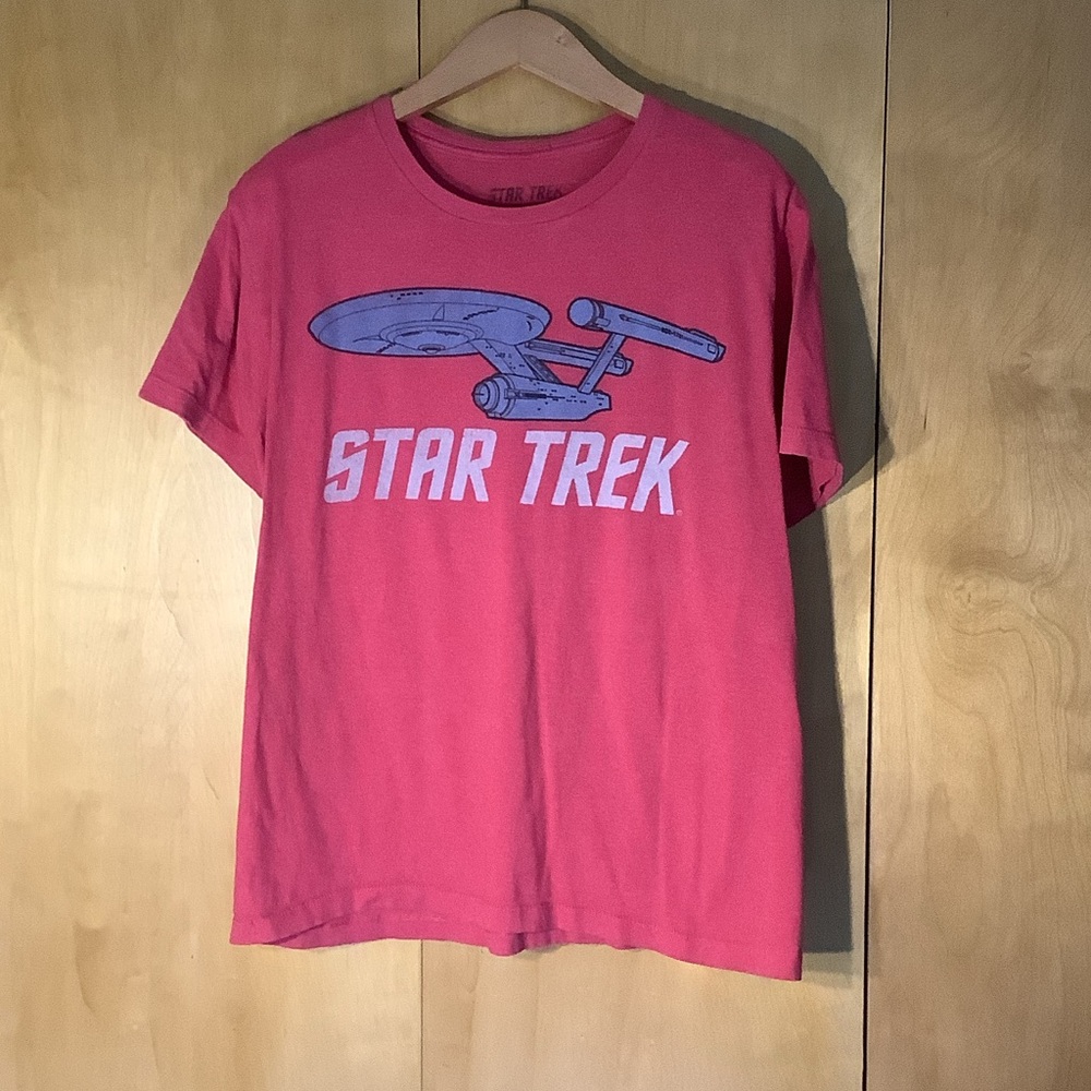Star Trek Enterprise red T-shirt, size large